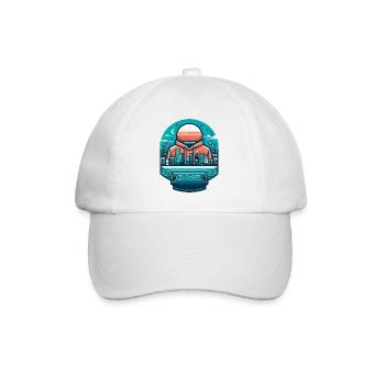 City in the hood - Baseball Cap - white/white - Front