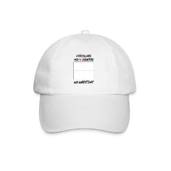 18e anniversaire de MEiN Où étiez-vous ? - Casquette classique - blanc/blanc - Devant