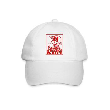 Cute Pooky Secret Skeleton - Baseball Cap - white/white - Front
