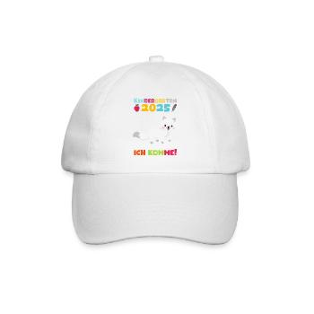 Kindergarten 2025 Kinder Geschenk Kita 2025 Deko - Baseballkappe - Weiß/Weiß - Vorne