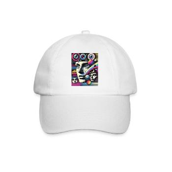 Celestial Mind - the universe in the head - Baseball Cap - white/white - Front