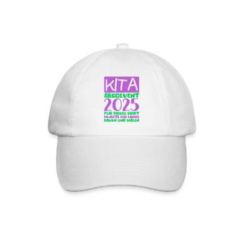 Farewell Kindergarten 2025 Gift Girl Boys - Baseball Cap - white/white - Front