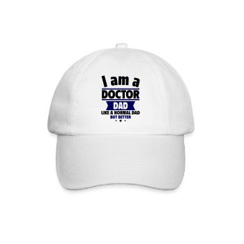Papa Docteur : Cadeau pour la fête des pères - Casquette classique - blanc/blanc - Devant