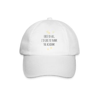 Tout d’abord, je tiens à remercier l’Académie - Casquette classique - blanc/blanc - Devant