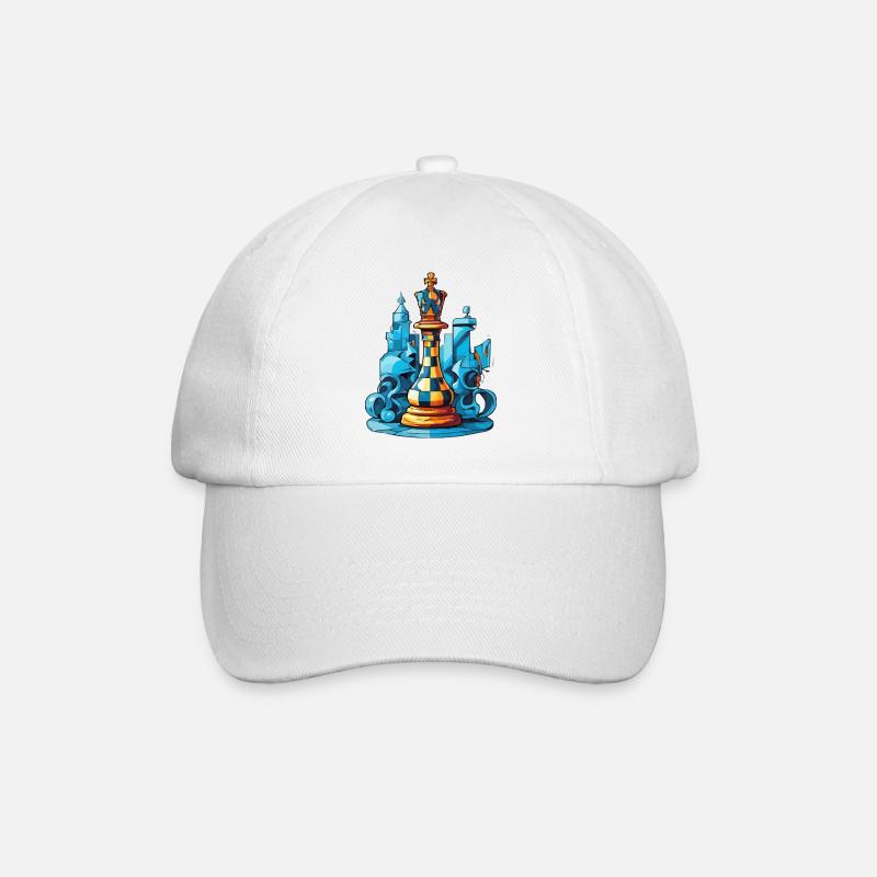 Roi des échecs - Casquette classique - blanc/blanc