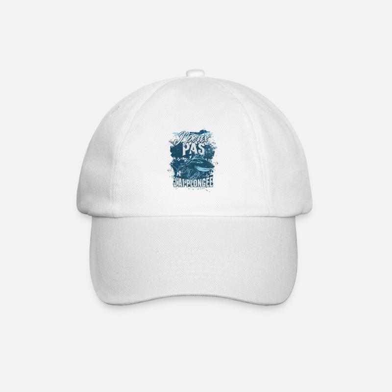  Plongee Shark Design - Casquette classique - blanc/blanc