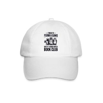 I wanted to start a gang, but it became a - Baseball Cap - white/white - Front