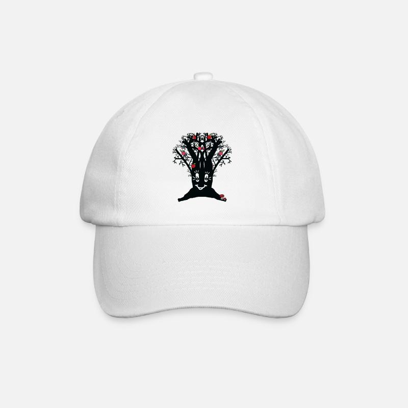 lustiger Apfelbaum Apfel Äpfel - Baseballkappe - Weiß/Weiß