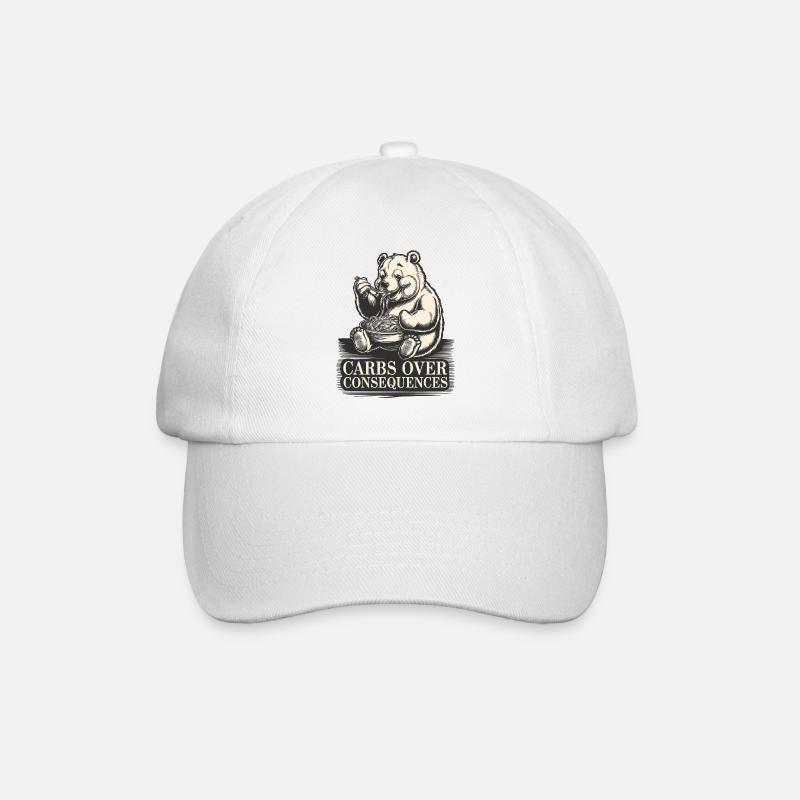 Glucides sur les conséquences : l’humour pour les gourmands - Casquette classique - blanc/blanc