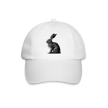 Rabbit / brown hare / Easter bunny ? - Baseball Cap - white/white - Front