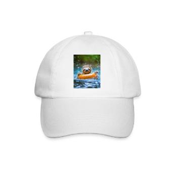 Baignade paresseuse, animaux amusants pour les enfants - Casquette classique - blanc/blanc - Devant