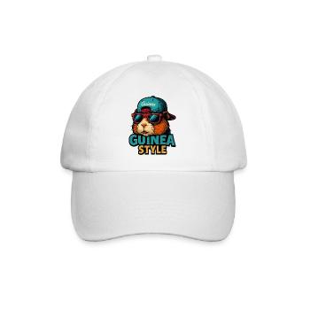 Style guinée : cochon lunettes de soleil - Casquette classique - blanc/blanc - Devant