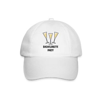 Bachelorette Party (Sparkling Wine Funnel Shut 2C) - Baseball Cap - white/white - Front