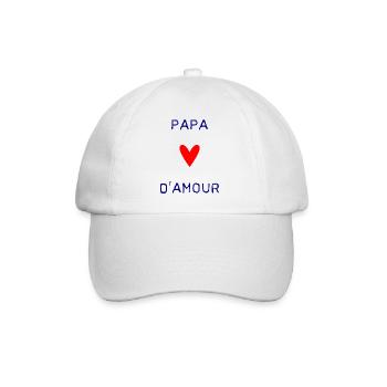 HAPPY FATHER'S DAY. DAD. FATHER'S DAY. FATHER - Baseball Cap - white/white - Front