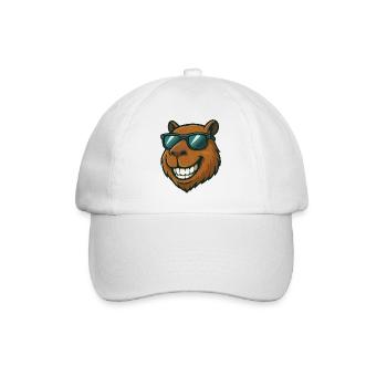 Cool Capybara avec lunettes de soleil Cartoon Joy - Casquette classique - blanc/blanc - Devant