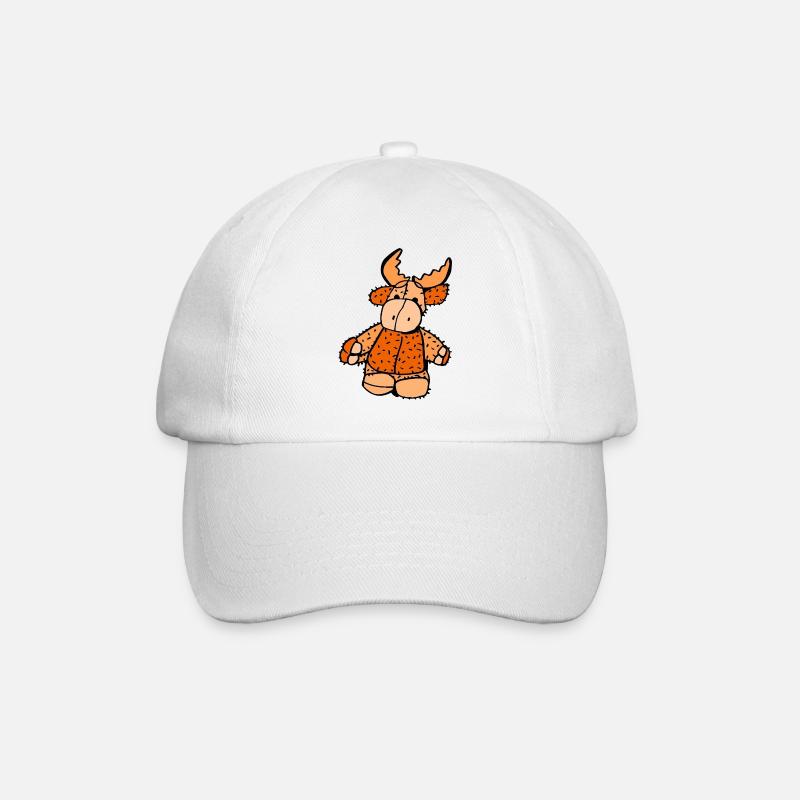 Elchi Button - Baseball Cap - white/white