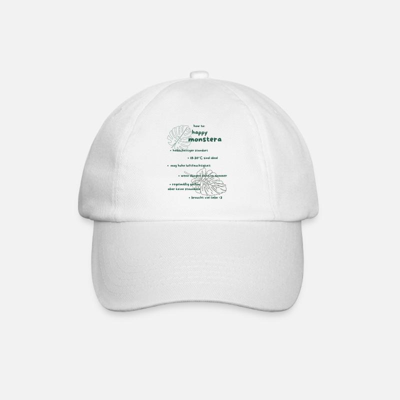 Monstera Instructions - Casquette classique - blanc/blanc