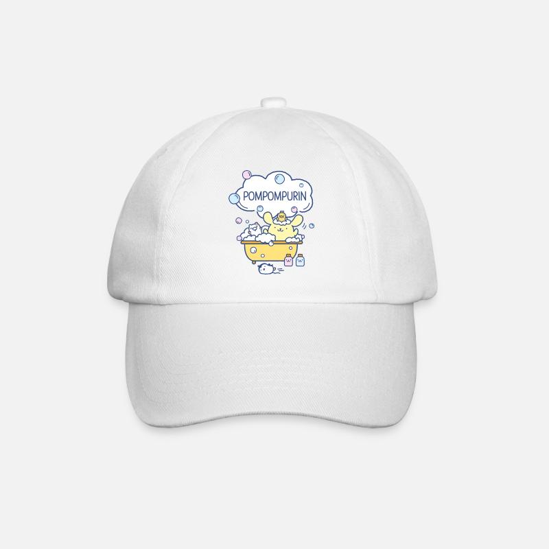 Pompompurin Baigne Avec Muffin, Custard Et Whip - Casquette classique - blanc/blanc