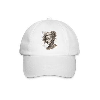 Elegant illustration with modern touches - Baseball Cap - white/white - Front
