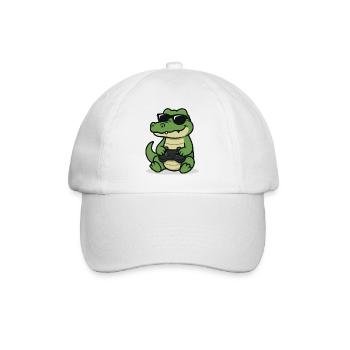 Gamer-Gator - Baseballkappe - Weiß/Weiß - Vorne