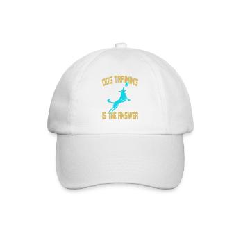 Dog Training Is The Answer Motivation For Canine - Baseball Cap - white/white - Front