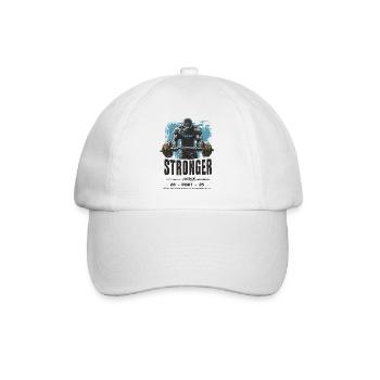 Plus fort - Casquette classique - blanc/blanc - Devant