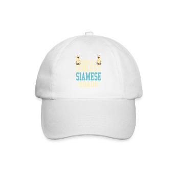 World's Coolest Siamese Cat Dad - Baseball Cap - white/white - Front