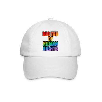 Rainbow Human Rights Celebration Tee - Baseball Cap - white/white - Front