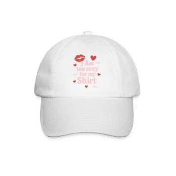 Playful confident emphasis - Baseball Cap - white/white - Front