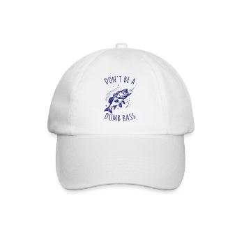 Drôle de dicton de pêche poisson - Casquette classique - blanc/blanc - Devant
