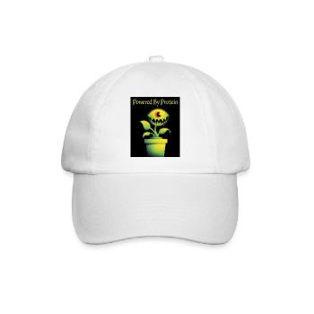Futuristische Pflanze mit Monster-Augen - Baseballkappe - Weiß/Weiß - Vorne