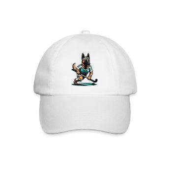 Berger allemand, joueur de hockey sur gazon numéro 21 - Casquette classique - blanc/blanc - Devant