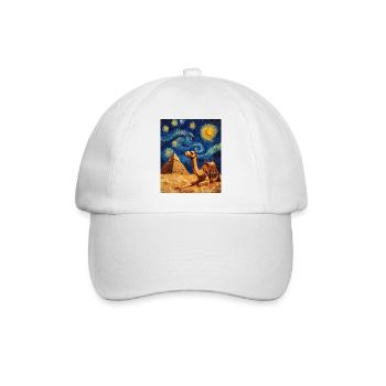 Camel style Van Gogh étoilé - Casquette classique - blanc/blanc - Devant