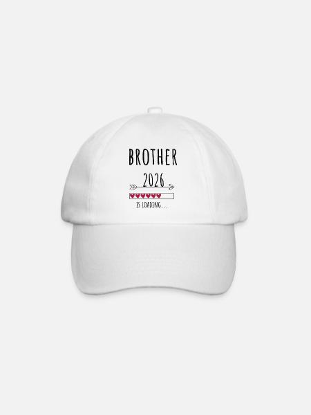 Futur frère 2026 Cadeau Grossesse - Casquette classique - blanc/blanc