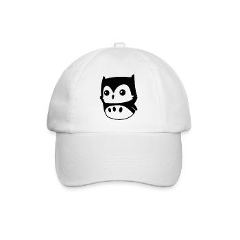 Owl Kawaii – cute owl motif in cartoon style - Baseball Cap - white/white - Front