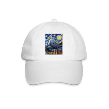 Bouquet Nuit étoilée style Van Gogh - Casquette classique - blanc/blanc - Devant