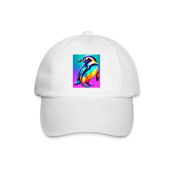 penguin - Baseball Cap - white/white - Front
