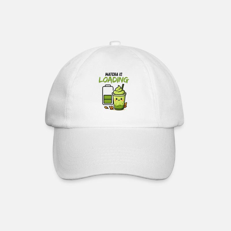 Écran de chargement Smoothie vert Matcha Viral - Casquette classique - blanc/blanc