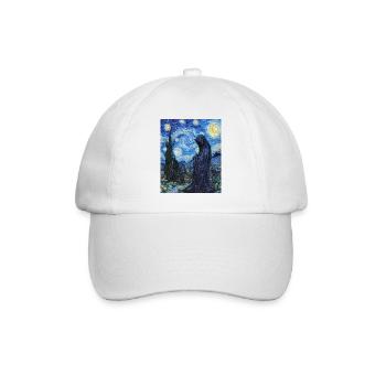 Ghost Van Gogh Style Starry Night - Baseball Cap - white/white - Front