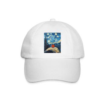 Coccinelle Van Gogh Style Nuit étoilée - Casquette classique - blanc/blanc - Devant