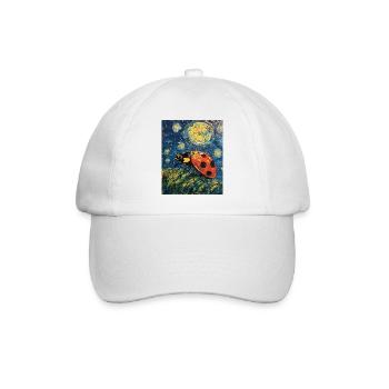 Coccinelle Van Gogh Style Nuit étoilée - Casquette classique - blanc/blanc - Devant