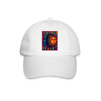 Soleil et Lune Prisme Néon - Casquette classique - blanc/blanc - Devant