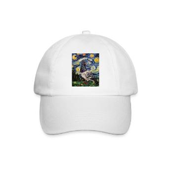 Colombe Oiseau Van Gogh Style Nuit étoilée - Casquette classique - blanc/blanc - Devant