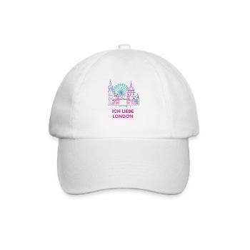 Déclaration d’amour de Londres néon - Casquette classique - blanc/blanc - Devant
