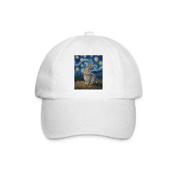 Lapin Lapin Lapin Van Gogh Style Nuit étoilée - Casquette classique - blanc/blanc - Devant