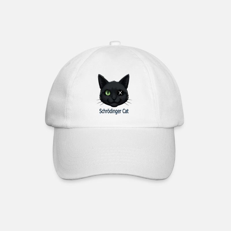 Chat Schrödinger - Casquette classique - blanc/blanc