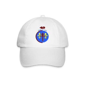 Maine et Loire 49 Logo neu interpretiert - Baseballkappe - Weiß/Weiß - Vorne