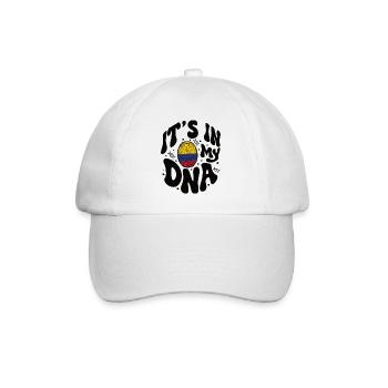 Colombian DNA Colombia Flag Hispanic - Baseball Cap - white/white - Front
