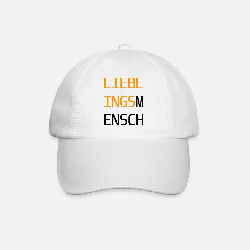 Lieblingsmensch - Baseballkappe - Weiß/Weiß