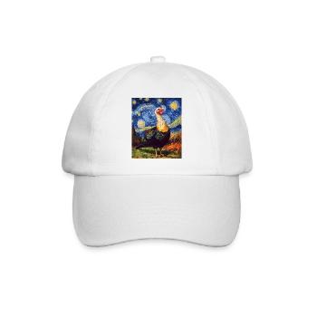 Turkey Bird Van Gogh Style - Baseball Cap - white/white - Front